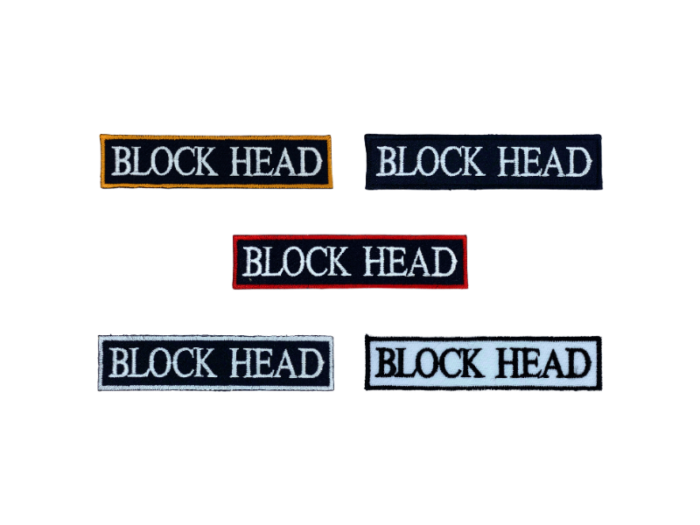 Block Head - Patch Mærke