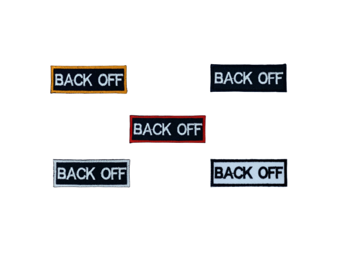 Back Off - Patch Mærke