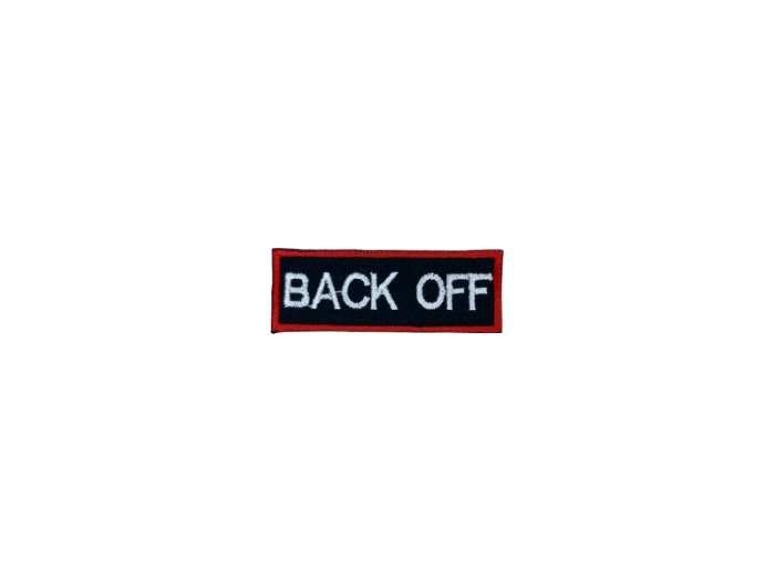 Back Off - Patch Mærke - Billede 3