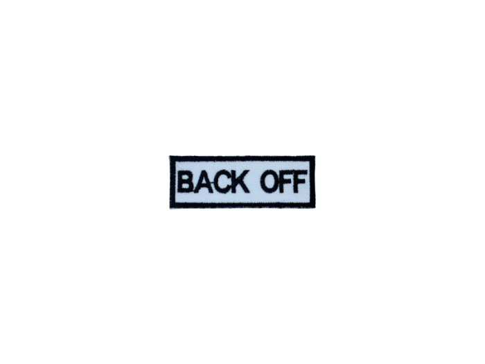 Back Off - Patch Mærke - Billede 2