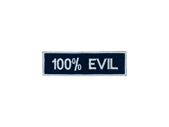 100% evil - Patch  Mærke