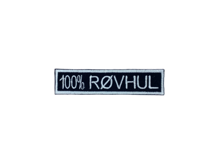 100% Røvhul - Patch  Mærke