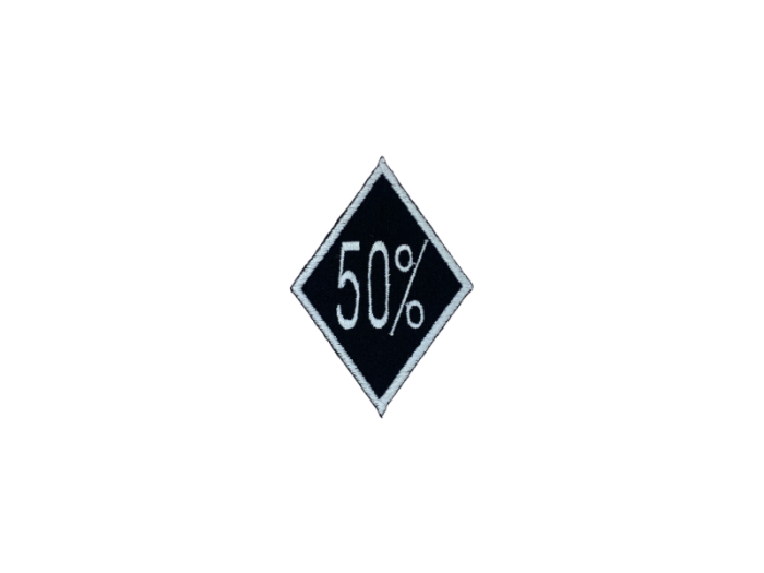 50% - Patch  Mærke