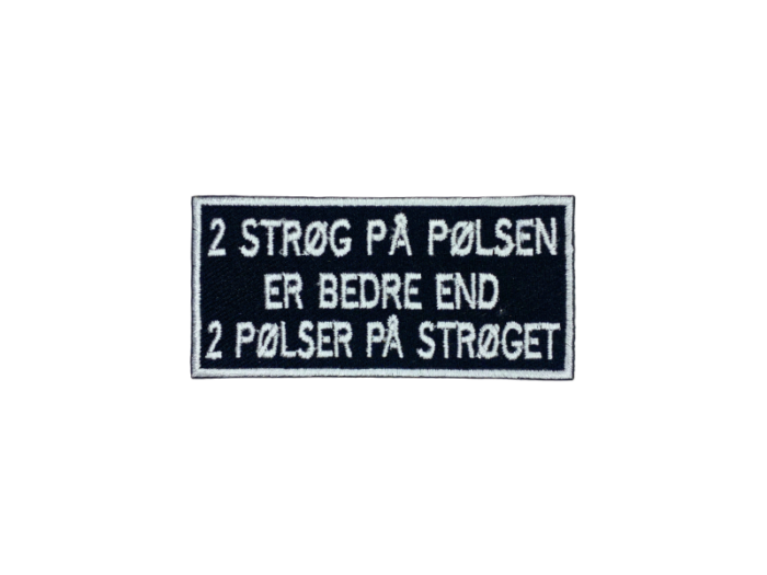 2 strøg på Pølsen er bedre end 2 pølser på Strøget - Patch  Mærke