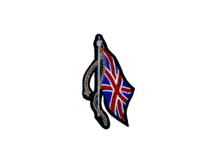 England flag m reb - Patch Mærke