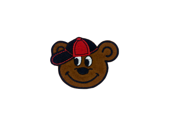 Bamse med kasket - Patch Mærke