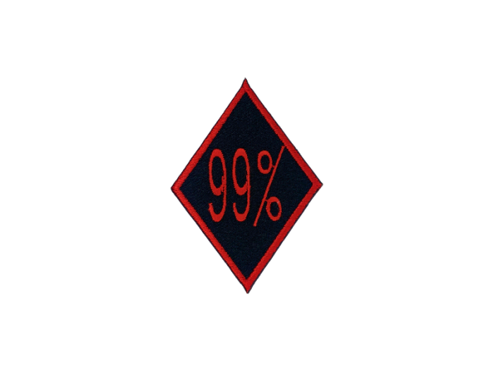 99% Rød - Patch Mærke