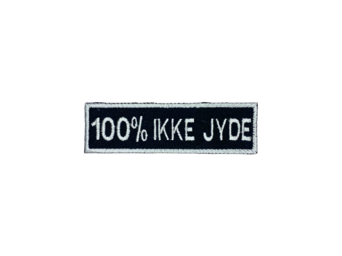 100% ikke Jyde - Patch  Mærke
