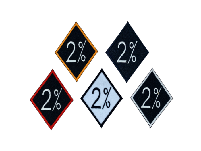 2% Ruder - Patch Mærke