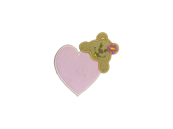 Bamse med hjerte - Patch Mærke