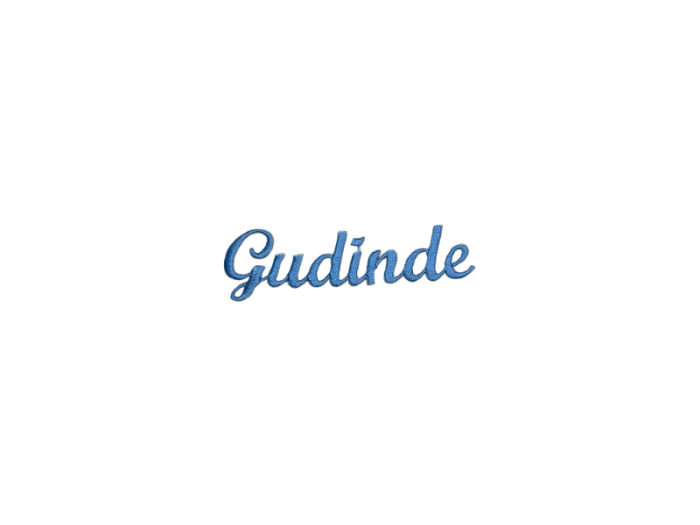 Gudinde ( Tekst ) - Patch Mærke