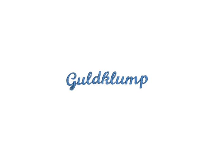 Guldklump ( Tekst ) - Patch Mærke