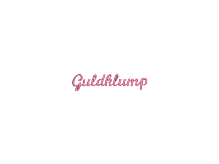 Guldklump ( Tekst ) - Patch Mærke