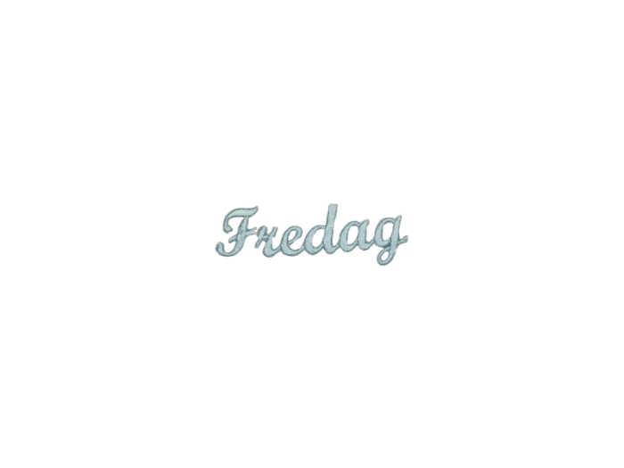 Fredag ( Tekst ) - Patch Mærke