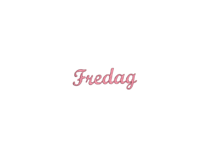 Fredag ( Tekst ) - Patch Mærke