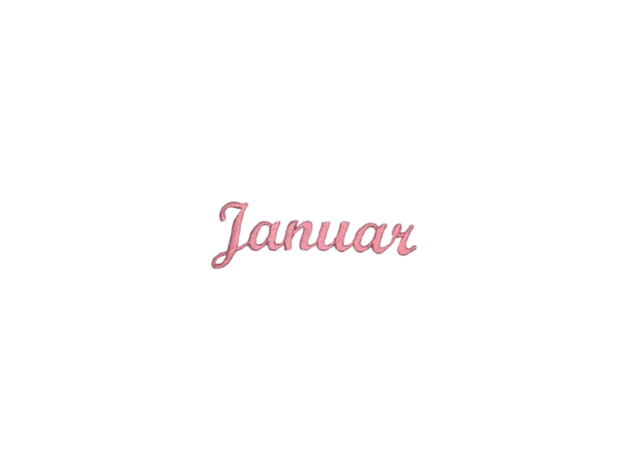 Januar ( Tekst ) - Patch Mærke