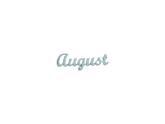 August ( Tekst ) - Patch Mærke