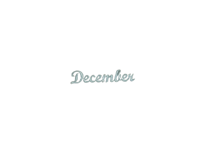 December ( Tekst ) - Patch Mærke