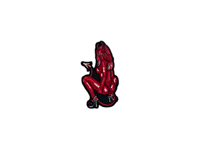 Devil Girl lille 4,6cm - Patch Mærke