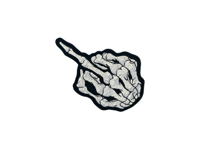 Fuck finger 6,5cm - Patch Mærke