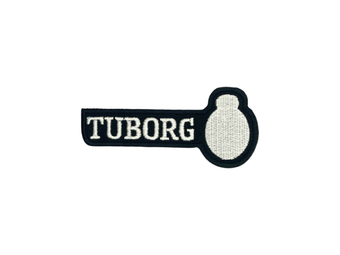 Tuborg med tekst 8,7cm - Patch Mærke