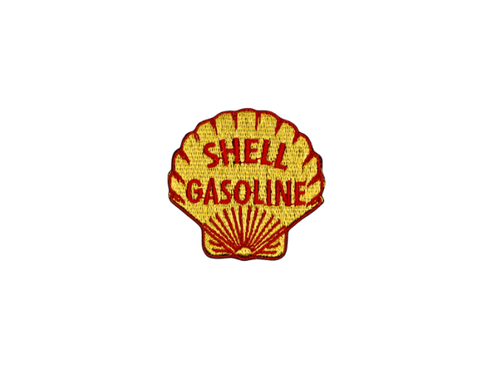 Shell gasoline old style logo emblem 5cm - Patch Mærke