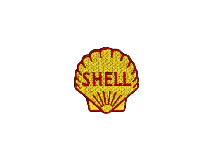 Shell old style logo emblem 5cm - Patch Mærke