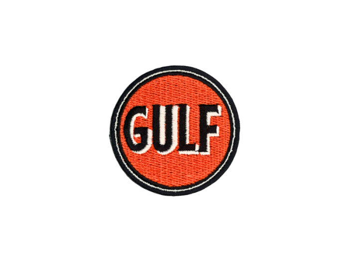 Gulf old style logo emblem 6cm - Patch Mærke