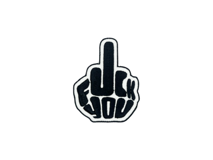 Fuck You Finger Emblem - Patch Mærke