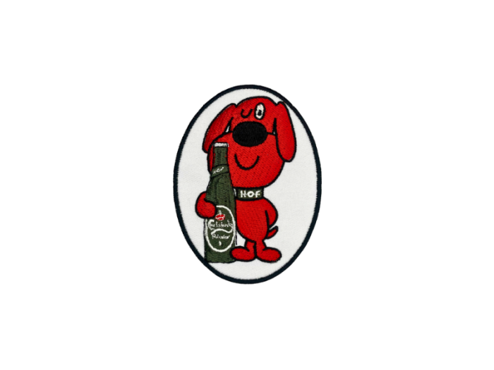 Hof Hund med flaske emblem - Patch Mærke