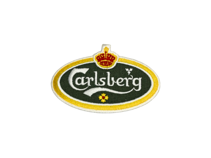 Carlsberg oval emblem 9cm - Patch Mærke