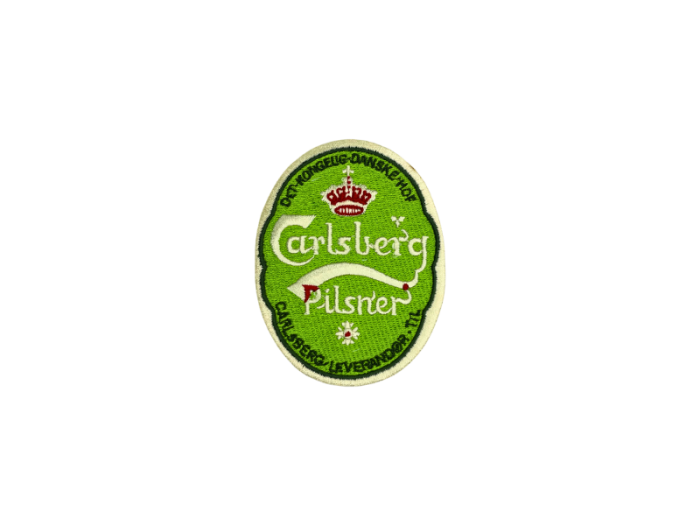 Carlsberg øletiket emblem lys farve - Patch Mærke