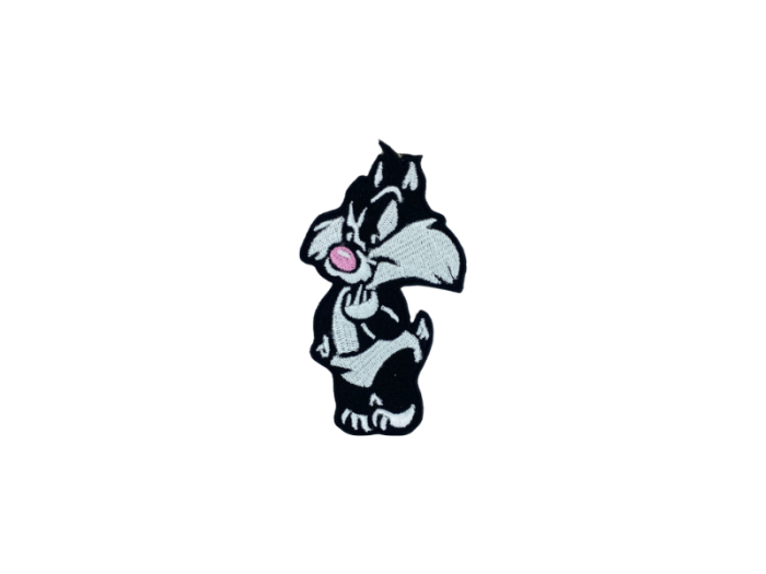 Cat Cartoon Emblem - Patch Mærke