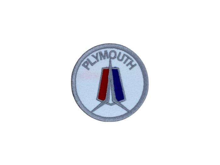 Plymouth rund 7cm logo Emblem - Patch Mærke