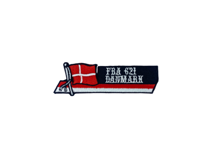 FBA 621 Danmark Flag Emblem  - Patch Mærke