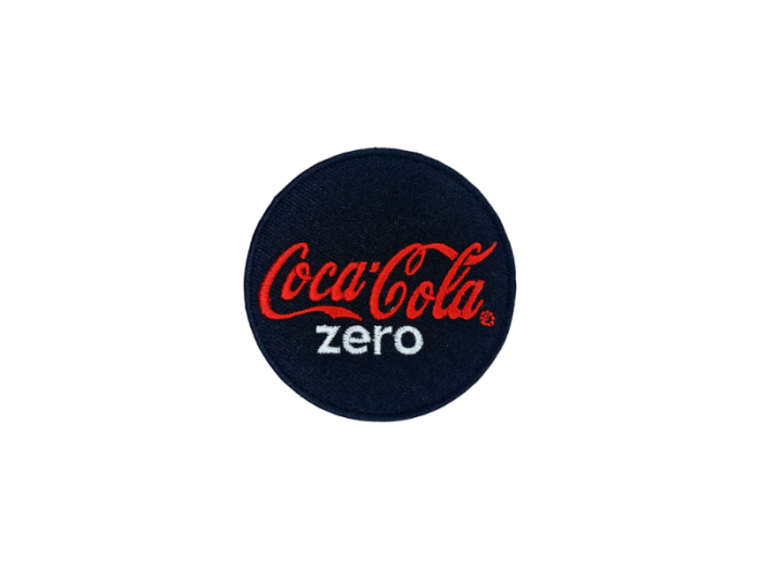 Coca Cola Zero rund Etiket Emblem - Patch Mærke