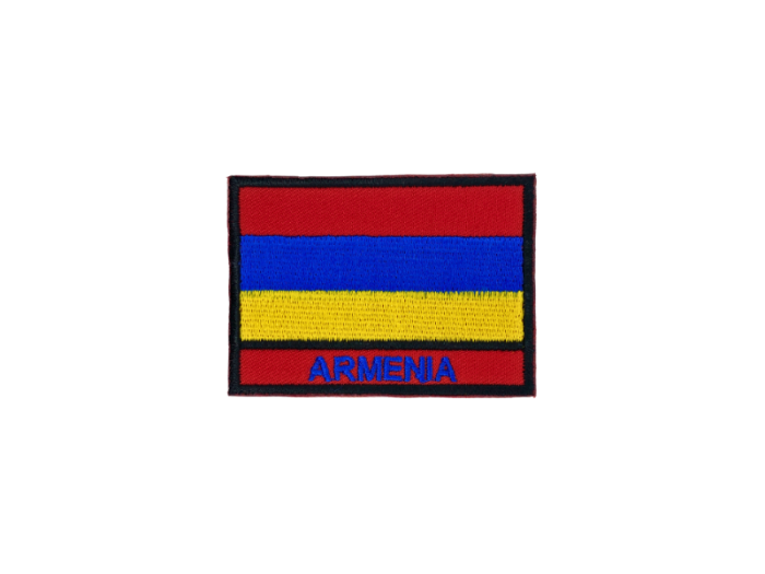 Armenia Flag med Navn 7x5cm - Patch Mærke