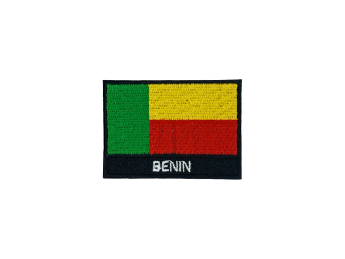 Benin  Flag med Navn 7x5cm - Patch Mærke
