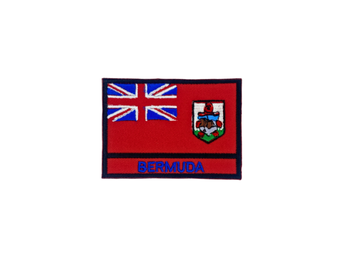 Bermuda Flag med Navn 7x5cm - Patch Mærke