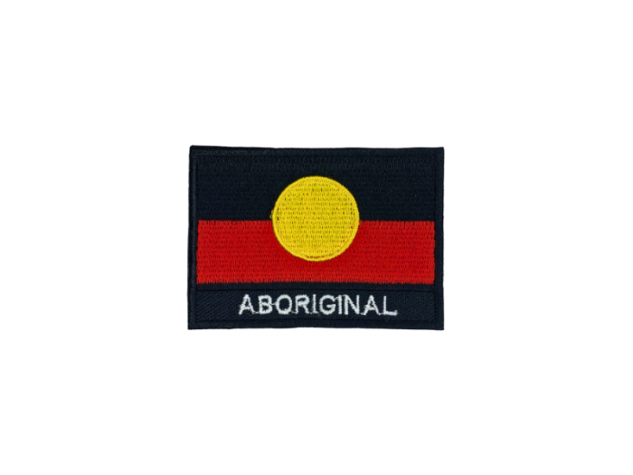 Aboriginal Flag Med Navn 7x5cm - Patch Mærke