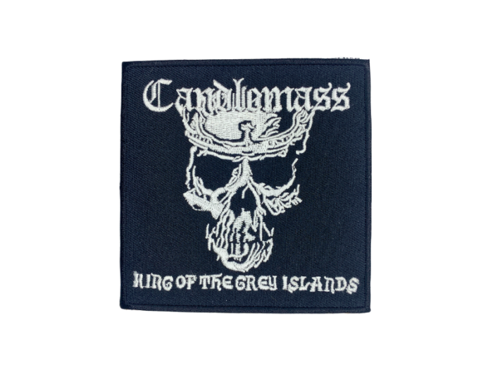 Candlemass King Of The Grey Island - Musik Band Logo Emblem - Patch Mærke