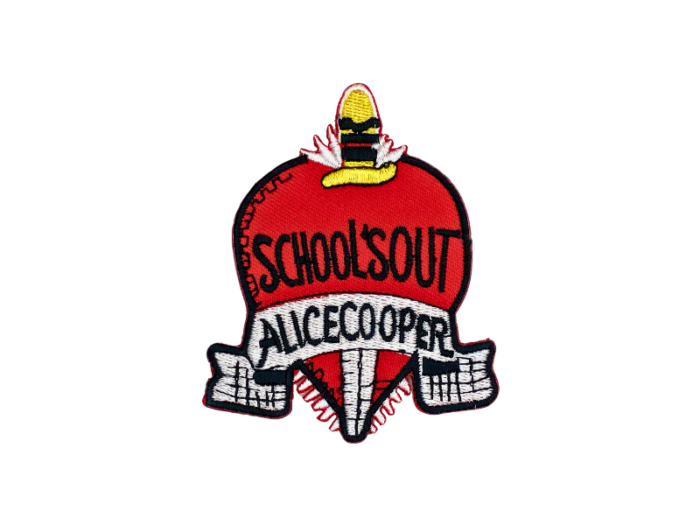 Alice Cooper School's Out - Musik Band Logo Emblem - Patch Mærke