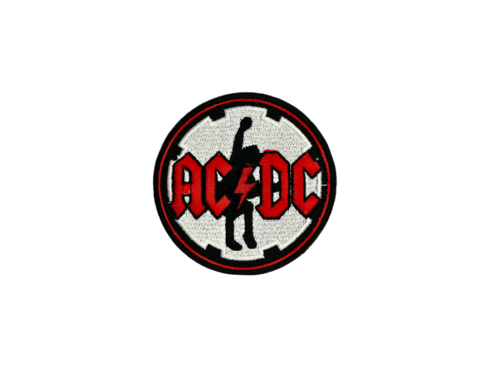 AC/DC Round - Musik Band Logo Emblem - Patch Mærke