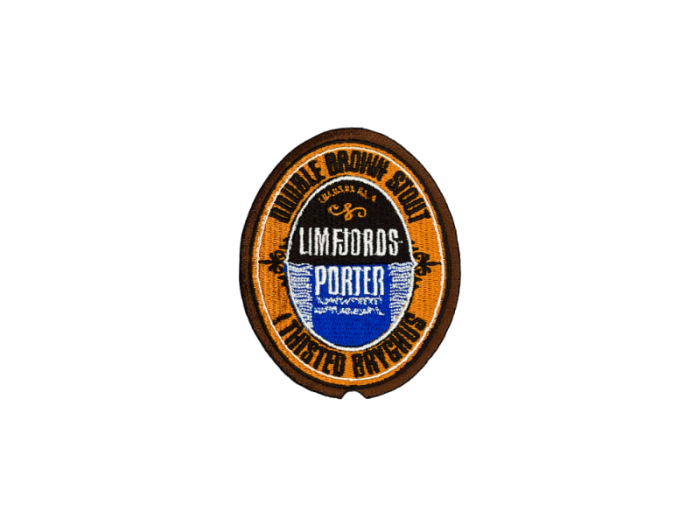 Limfjords porter Øletiket Emblem - Patch Mærke