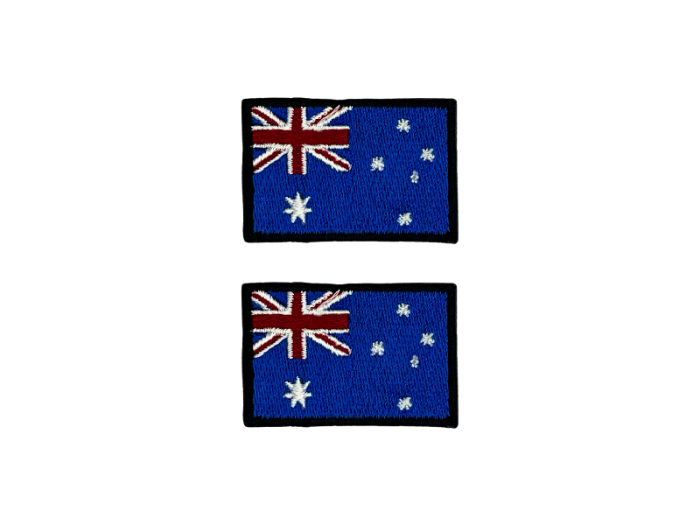 Australia Australien Flag Med 4,5x3cm 2 stk. Pak – Patch Mærke