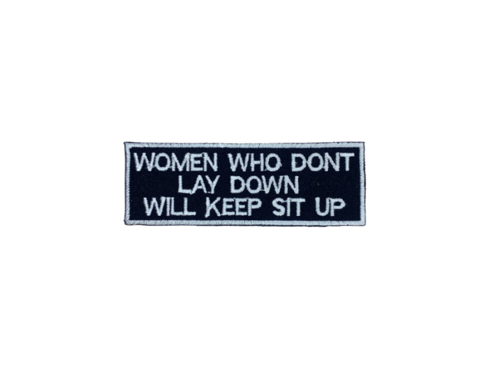 Women who dont lay down - Patch Mærke