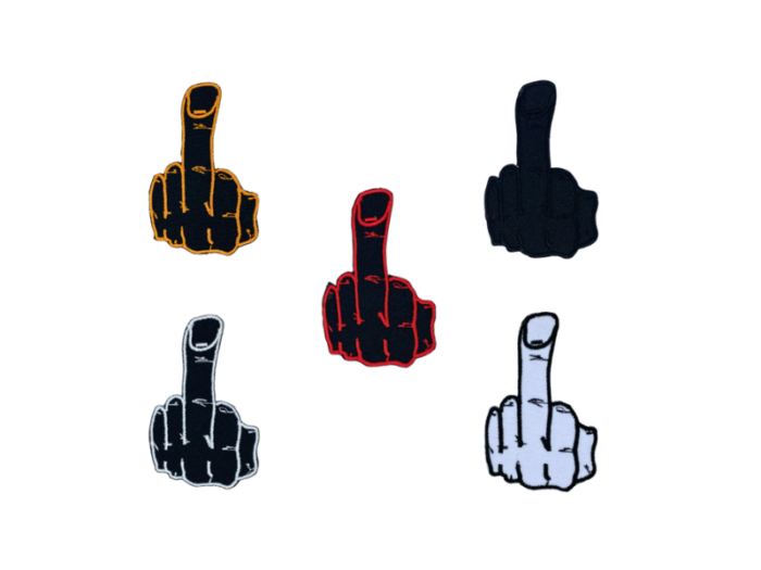 Fuck finger - Patch Mærke