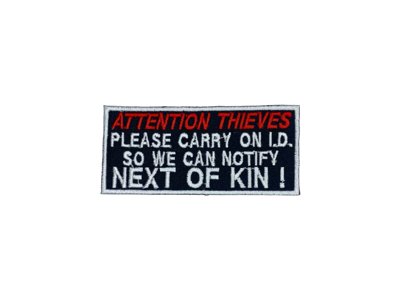 Atention thieves - Patch Mærke - Billede 5