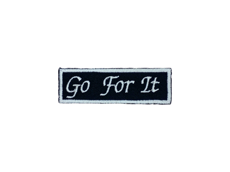 Go for it - Patch Mærke - Billede 5