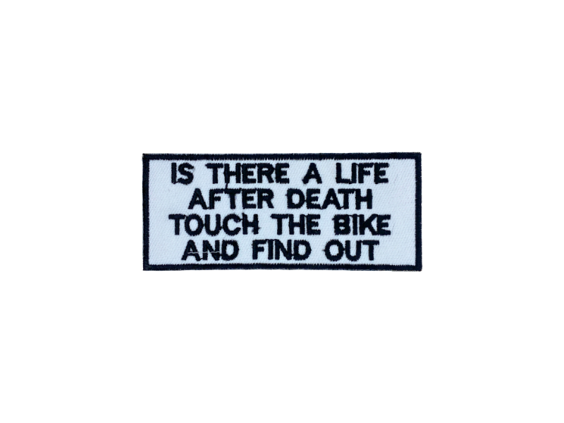 Is there a life touch bike - Patch Mærke - Billede 4